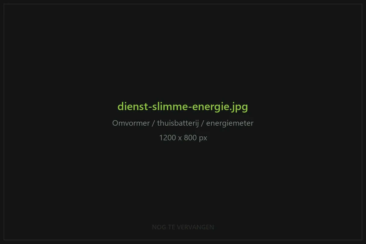 Placeholder: nog te vervangen door een foto van een omvormer of thuisbatterij