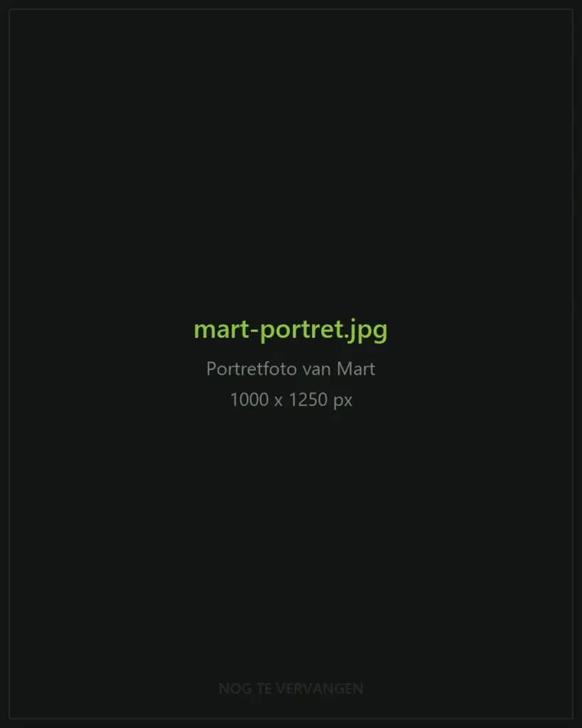 Placeholder: nog te vervangen door een portretfoto van Mart Duistermaat